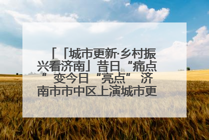 「城市更新·乡村振兴看济南」昔日“痛点”变今日“亮点” 济南市市中区上演城市更新“三部曲”