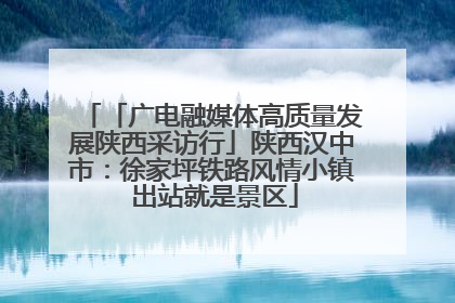 「广电融媒体高质量发展陕西采访行」陕西汉中市：徐家坪铁路风情小镇 出站就是景区