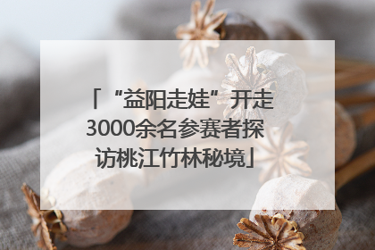 “益阳走娃”开走 3000余名参赛者探访桃江竹林秘境