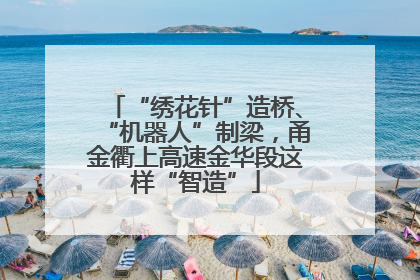 “绣花针”造桥、“机器人”制梁，甬金衢上高速金华段这样“智造”