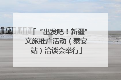 “出发吧！新疆”文旅推广活动（泰安站）洽谈会举行
