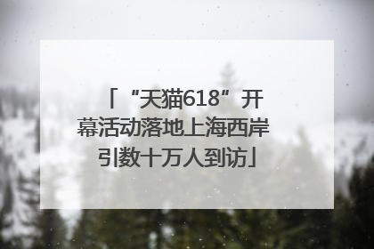 “天猫618”开幕活动落地上海西岸 引数十万人到访