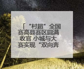 “村超”全国赛高县赛区圆满收官 小城与大赛实现“双向奔赴”