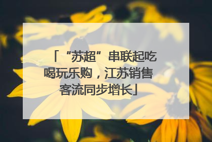 “苏超”串联起吃喝玩乐购，江苏销售客流同步增长