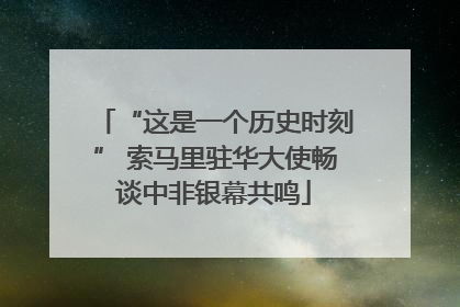 “这是一个历史时刻” 索马里驻华大使畅谈中非银幕共鸣