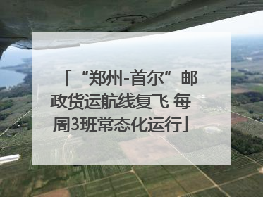 “郑州-首尔”邮政货运航线复飞 每周3班常态化运行