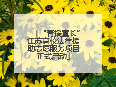 “青援童长”江苏高校法律援助志愿服务项目正式启动