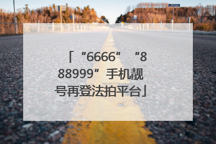 “6666”“888999”手机靓号再登法拍平台