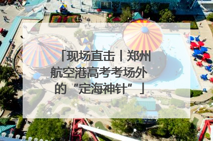 现场直击丨郑州航空港高考考场外的“定海神针”