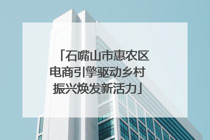 石嘴山市惠农区电商引擎驱动乡村振兴焕发新活力