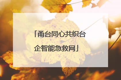 甬台同心共织台企智能急救网