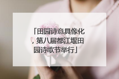 田园诗意具像化，第八届都江堰田园诗歌节举行