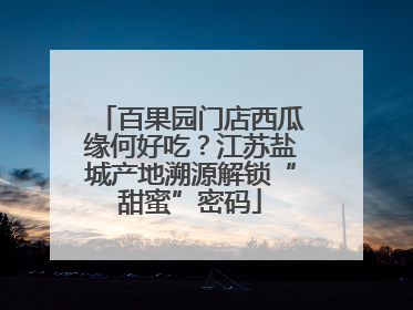 百果园门店西瓜缘何好吃？江苏盐城产地溯源解锁“甜蜜”密码