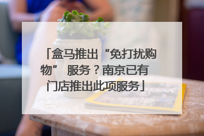 盒马推出“免打扰购物” 服务？南京已有门店推出此项服务