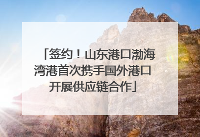 签约！山东港口渤海湾港首次携手国外港口开展供应链合作
