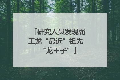 研究人员发现霸王龙“最近”祖先“龙王子”