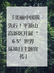 美丽中国我先行！平顶山高新区开展“6·5”世界环境日主题宣传