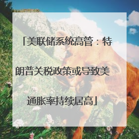 美联储系统高管：特朗普关税政策或导致美通胀率持续居高