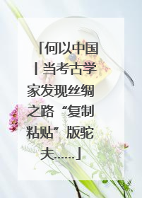 何以中国丨当考古学家发现丝绸之路“复制粘贴”版驼夫……