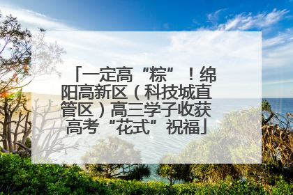 一定高“粽”！绵阳高新区（科技城直管区）高三学子收获高考“花式”祝福