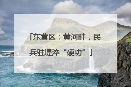东营区：黄河畔，民兵驻堤淬“硬功”