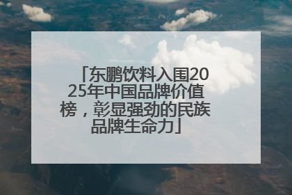 东鹏饮料入围2025年中国品牌价值榜，彰显强劲的民族品牌生命力