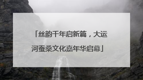 丝韵千年启新篇，大运河蚕桑文化嘉年华启幕