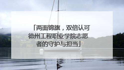 两面锦旗，双倍认可德州工程职业学院志愿者的守护与担当