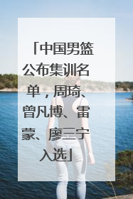 中国男篮公布集训名单，周琦、曾凡博、雷蒙、廖三宁入选
