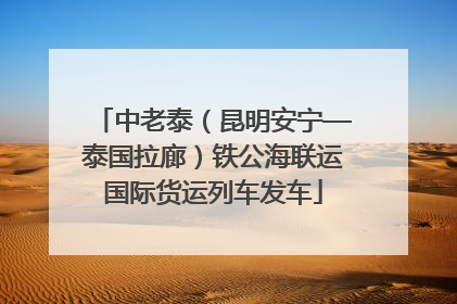 中老泰（昆明安宁—泰国拉廊）铁公海联运国际货运列车发车