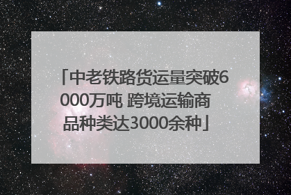 中老铁路货运量突破6000万吨 跨境运输商品种类达3000余种