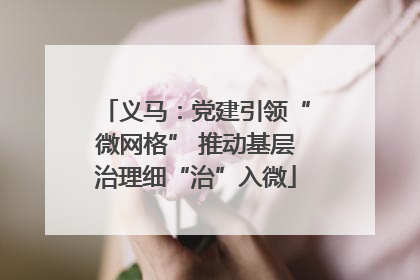 义马：党建引领“微网格” 推动基层治理细“治”入微