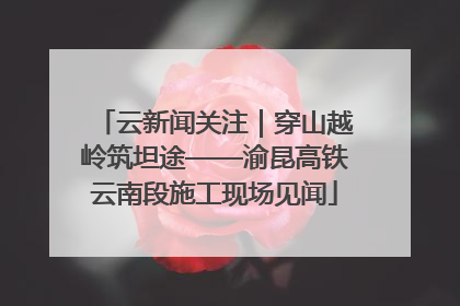 云新闻关注｜穿山越岭筑坦途——渝昆高铁云南段施工现场见闻
