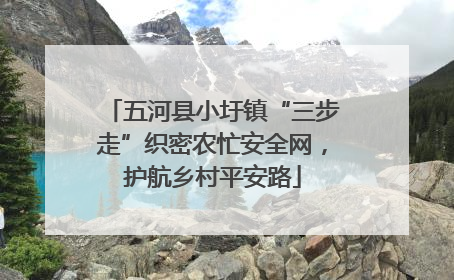 五河县小圩镇“三步走”织密农忙安全网，护航乡村平安路