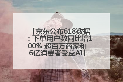 京东公布618数据：下单用户数同比增100% 超百万商家和6亿消费者受益AI