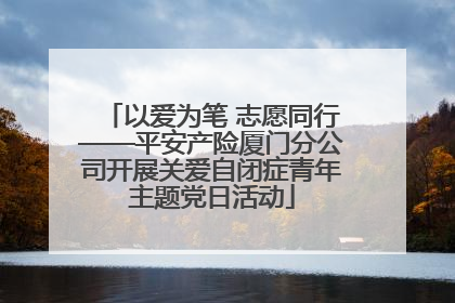 以爱为笔 志愿同行——平安产险厦门分公司开展关爱自闭症青年主题党日活动