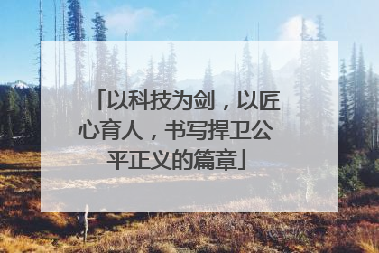 以科技为剑，以匠心育人，书写捍卫公平正义的篇章