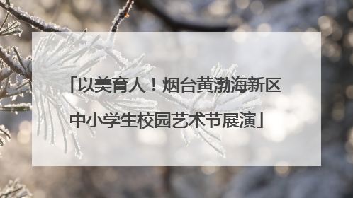 以美育人！烟台黄渤海新区中小学生校园艺术节展演