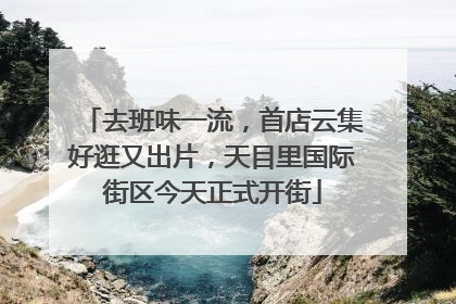 去班味一流，首店云集好逛又出片，天目里国际街区今天正式开街