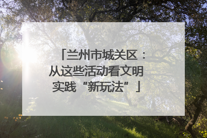 兰州市城关区：从这些活动看文明实践“新玩法”