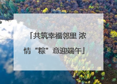 共筑幸福邻里 浓情“粽”意迎端午