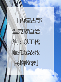 内蒙古鄂温克族自治旗：以工代赈托起农牧民增收梦