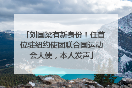 刘国梁有新身份！任首位驻纽约使团联合国运动会大使，本人发声