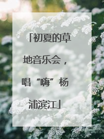 初夏的草地音乐会，唱“嗨”杨浦滨江