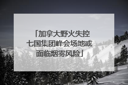 加拿大野火失控 七国集团峰会场地或面临烟雾风险