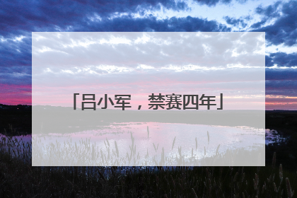 吕小军，禁赛四年