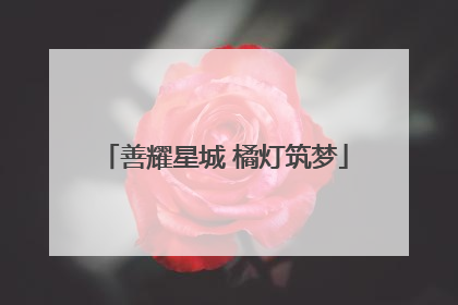 善耀星城 橘灯筑梦