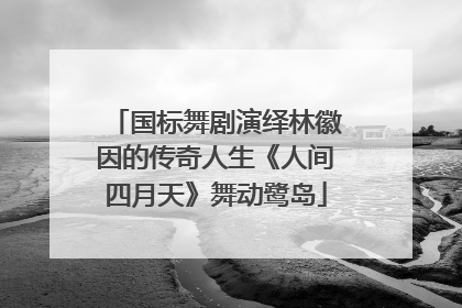 国标舞剧演绎林徽因的传奇人生《人间四月天》舞动鹭岛