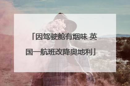 因驾驶舱有烟味 英国一航班改降奥地利