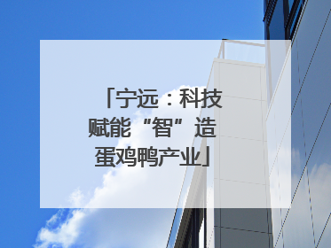 宁远：科技赋能“智”造蛋鸡鸭产业